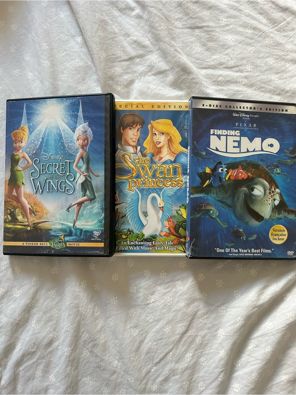 2/$25 Lot of 3 Disney Pixar DVDS bundle of princesses and nemo